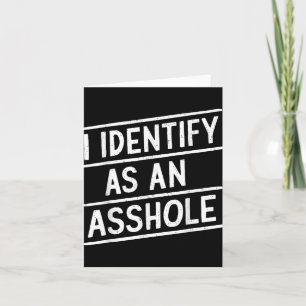 Carte Je M'Identifie Comme Un Trou Drôle Mème De Sarcasm