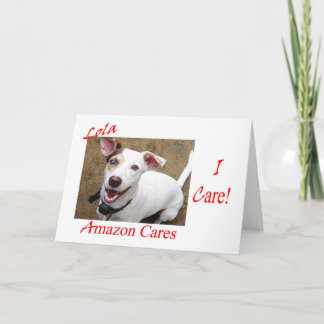 Carte "Je m'inquiète !" au sujet des soins de Lola et