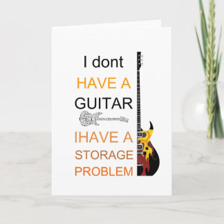 Carte je n'ai pas un problème de guitare j'ai un problèm