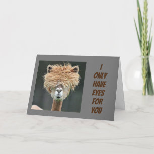CARTE "JE N'AI QUE DES YEUX POUR VOUS" NOTRE ANNIVERSAIR