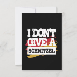 Carte Je ne donne pas de schnitzel Oktoberfest Drapeau a