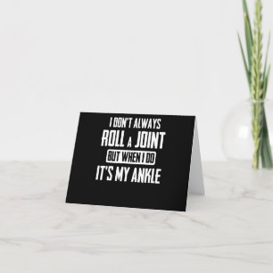 Carte Je ne fais pas toujours rouler un joint, mais quan