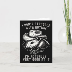 Carte Je ne lutte pas avec l'autisme Je suis vraiment tr