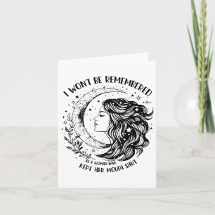 Carte Je Ne Me Souviendrai Pas D'Une Femme Qui A Gardé S