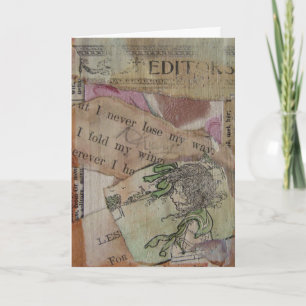 Carte Je Ne Perds Jamais Mon Chemin Collage Médiatique M