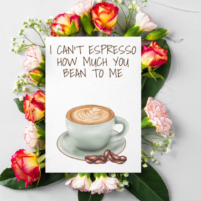 Carte Je ne peux pas Espresso Combien tu m'appelles (Créateur téléchargé)