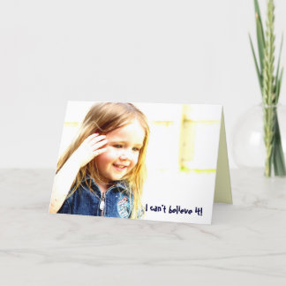 Carte Je ne peux pas le croire !