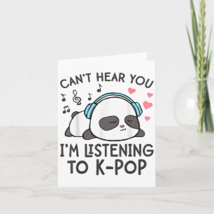 Carte Je ne peux pas vous entendre J'écoute les femmes d