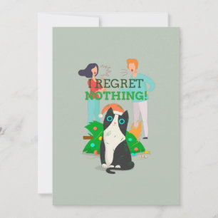 Carte Je ne regrette rien - CatChristmas