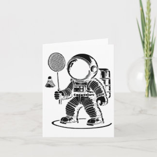 Carte Je ne suis pas petit je suis un joueur de badminto