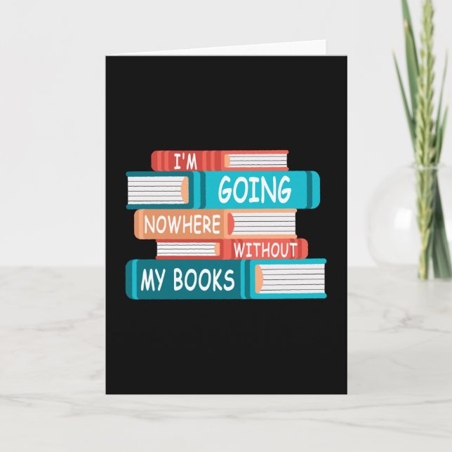 Carte Je ne vais nulle part sans mes livres (Devant)