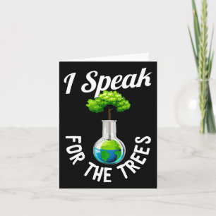 Carte Je Parle Pour Les Arbres Sauvez La Terre Inspirati