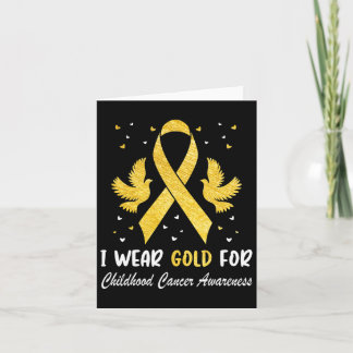 Carte Je Porte De L'Or Pour La Sensibilisation Au Cancer