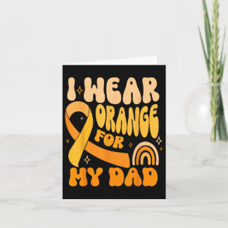 Carte Je Porte De L'Orange Pour Mon Père Cancer Sensibil
