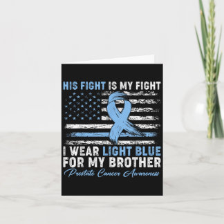 Carte Je Porte Du Bleu Léger Pour Mon Frère Cancer De La