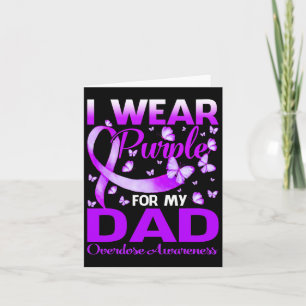 Carte Je Porte Du Purple Pour Mon Papa Beurre De Sensibi