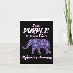 Carte Je Porte Du Purple Pour Quelqu'Un Que J'Aime Heime