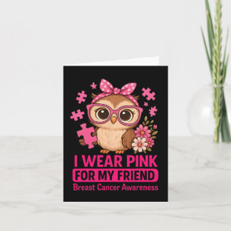 Carte Je Porte Du Rose Pour Mon Ami Mignonne Propre Canc