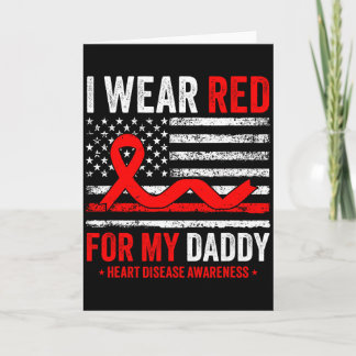 Carte Je Porte Du Rouge Pour Mon Papa Maladie Cardiaque