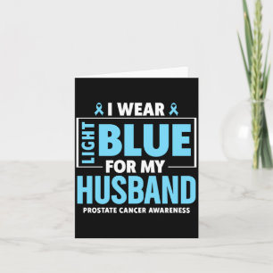 Carte Je porte le bleu clair pour le cancer de la prosta