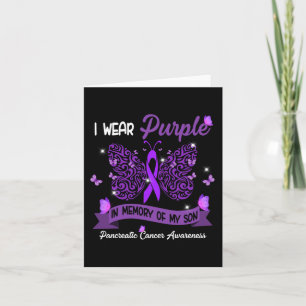 Carte Je Porte Le Violet En Mémoire De Mon Fils Pancréat