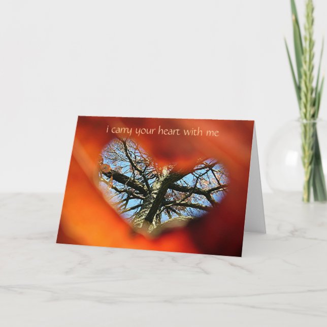 Carte je porte ton coeur avec moi (Devant)