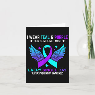 Carte Je Porte Turquoise & ; Purple Pour Quelqu'Un Qu