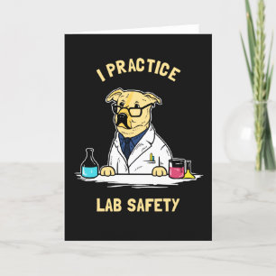 Carte Je pratique la sécurité de laboratoire