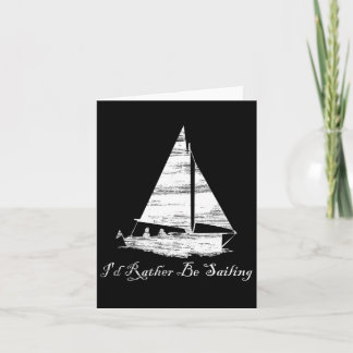 Carte Je préfère naviguer en bateau à voile