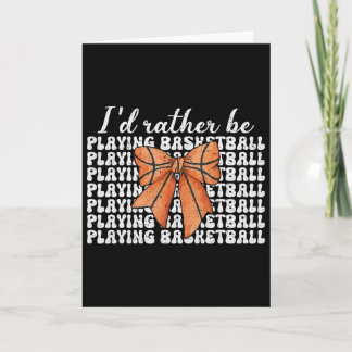 Carte Je préférerais jouer Sketchll fille Maman Fête des