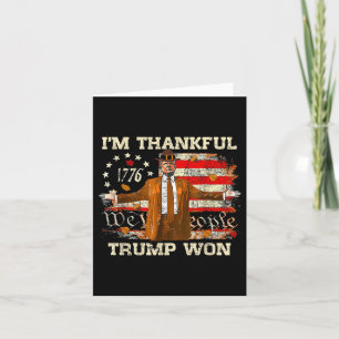 Carte Je Remercie Trump D'Avoir Remporté Thanksgiving Tu