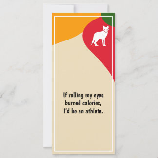 Carte "Je serais un athlète" Signet - J à G