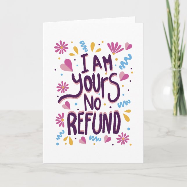 Carte Je suis à vous sans remboursement (Devant)