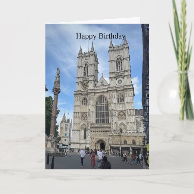 Carte "Je suis allé à Londres" Abbaye de Westminster   (Devant)