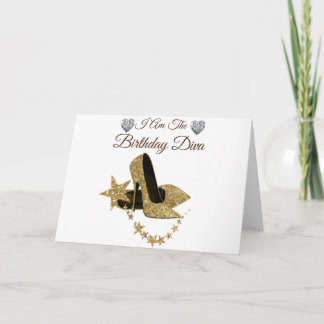 Carte Je suis Anniversaire Diva