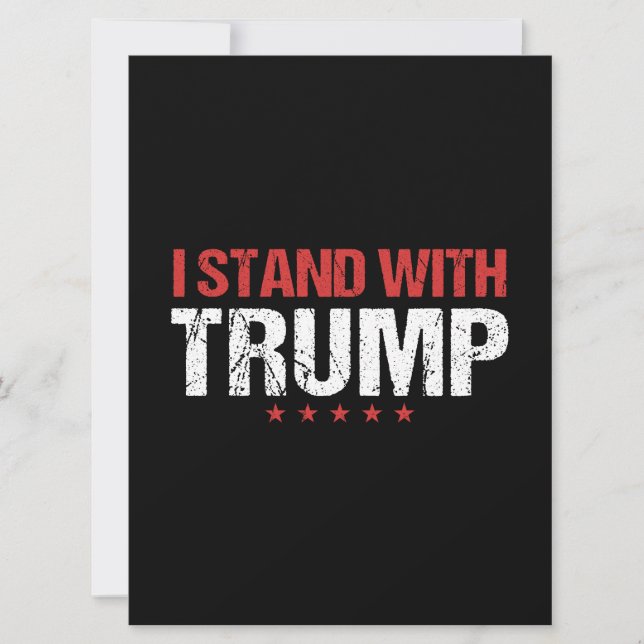 Carte Je suis avec Trump (Devant)