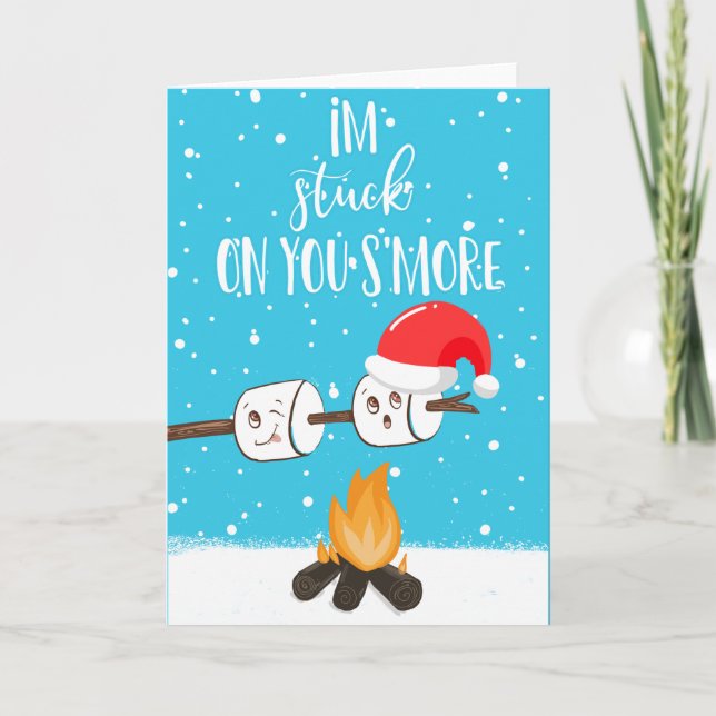 Carte Je suis coincé sur ta blague plus drôle Noël (Devant)