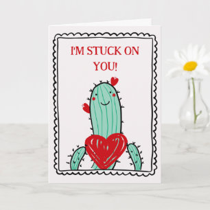 Carte Je suis coincé sur toi Funny Kids Saint-Valentin 