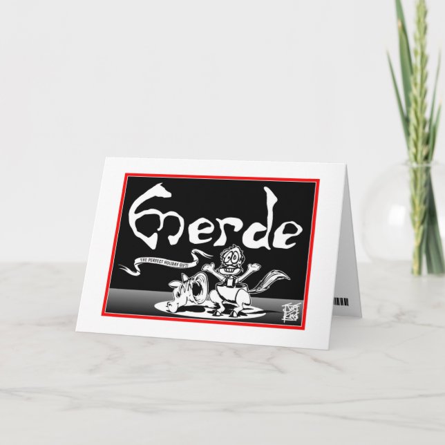 Carte Je suis DÉSOLÉ : "MERDE " (Devant)
