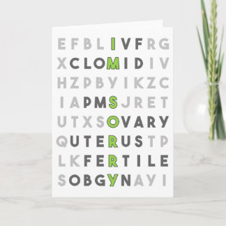 Carte Je suis désolé (vert)