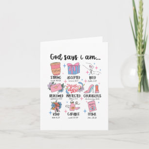 Carte Je Suis Fête des mères Motivation chrétienne Maman
