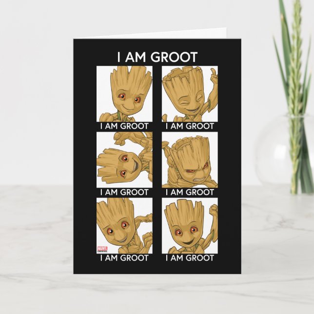 Carte Je Suis Groot Mood Chart (Devant)
