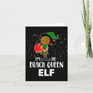 Carte Je suis la reine noire elf africaine américaine fi