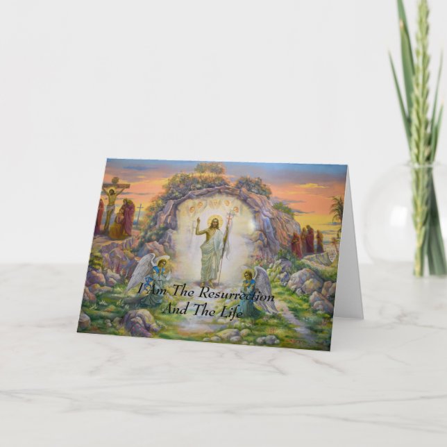 Carte Je Suis La Résurrection Et La Vie (Devant)