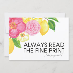 Carte Je suis la révélation de la grossesse Nous avons u