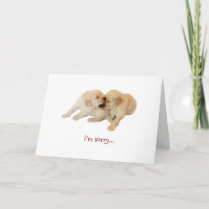 Carte "Je suis" l'amour de chiot désolé 1