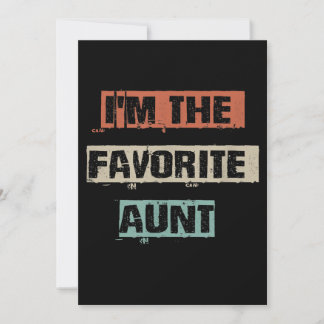 Carte Je Suis Le Cadeau De La Tante Préférée