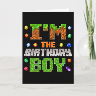 Carte Je suis le garçon d'anniversaire Vidéo de fête d'a