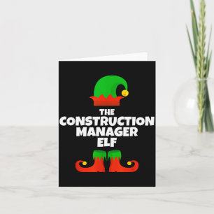 Carte Je suis le manager de construction Elf Famille Pyj