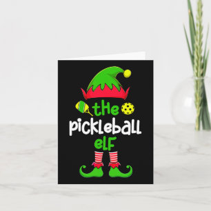 Carte Je suis le Pickleball Elf Christmas Family Matchin